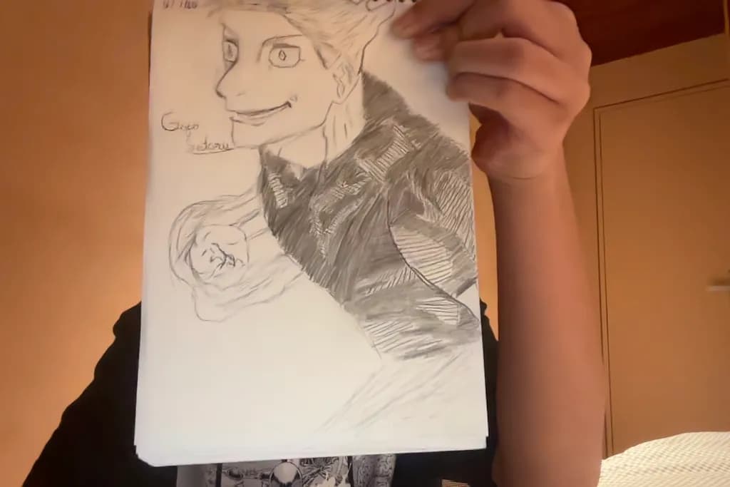 Dynamic Expression: A Captivating Sketch of Character and Emotion