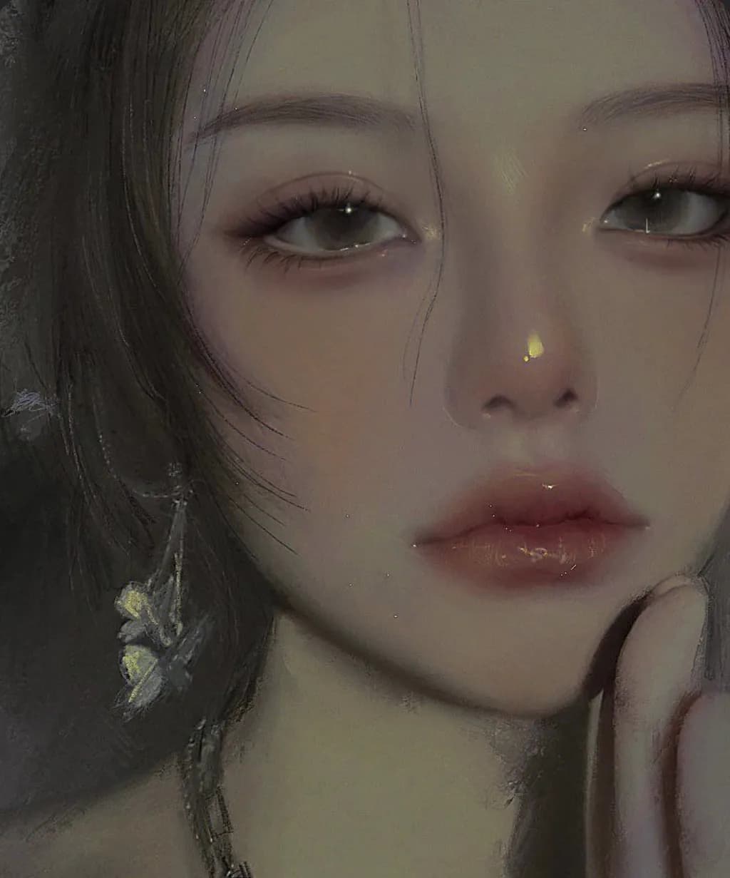 Whispers of Elegance: A Captivating Portrait of Serenity and Grace