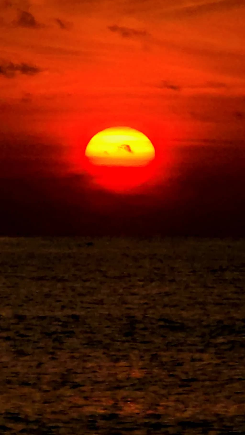 Crimson Horizon Sunset