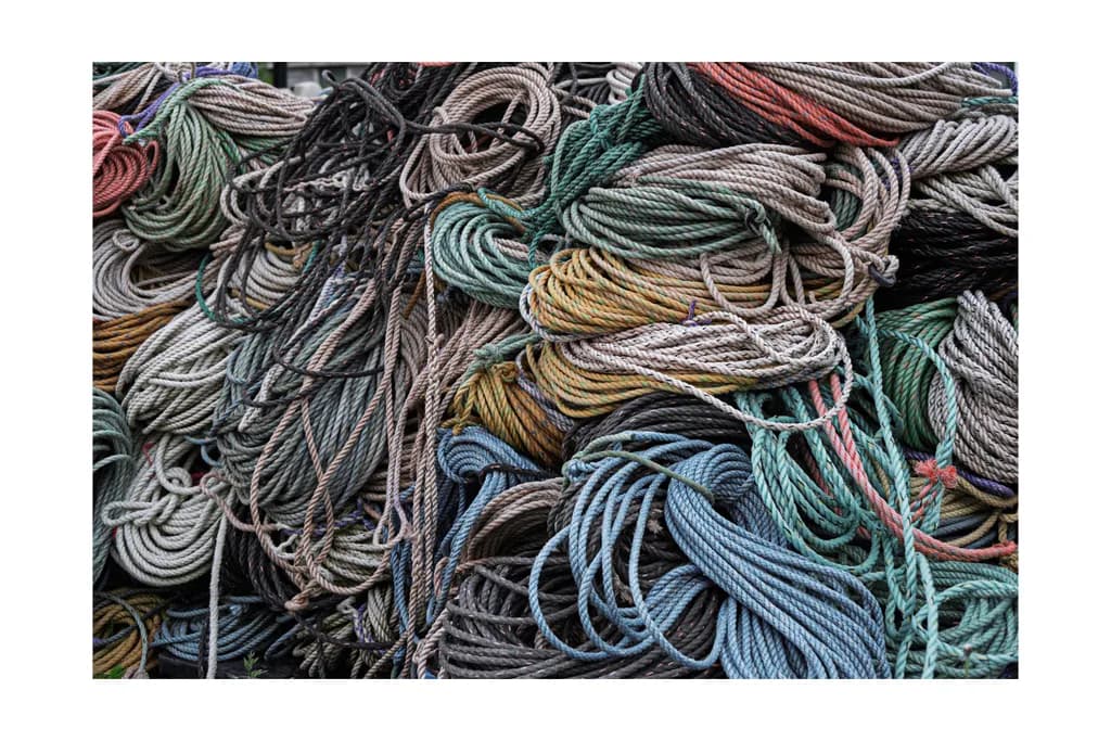 Tangled Textures: A Symphony of Colorful Ropes in Chaos