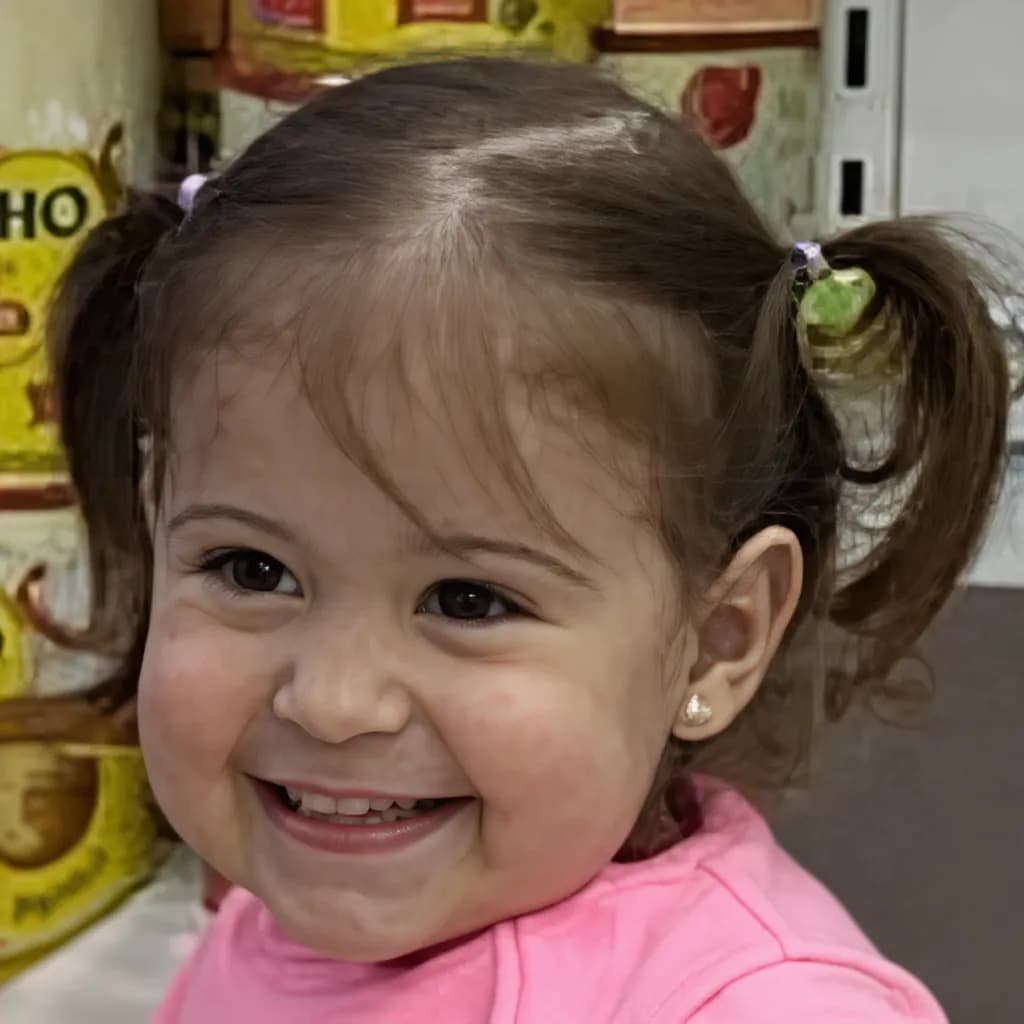 Joyful Innocence: A Playful Smile Captured in Time