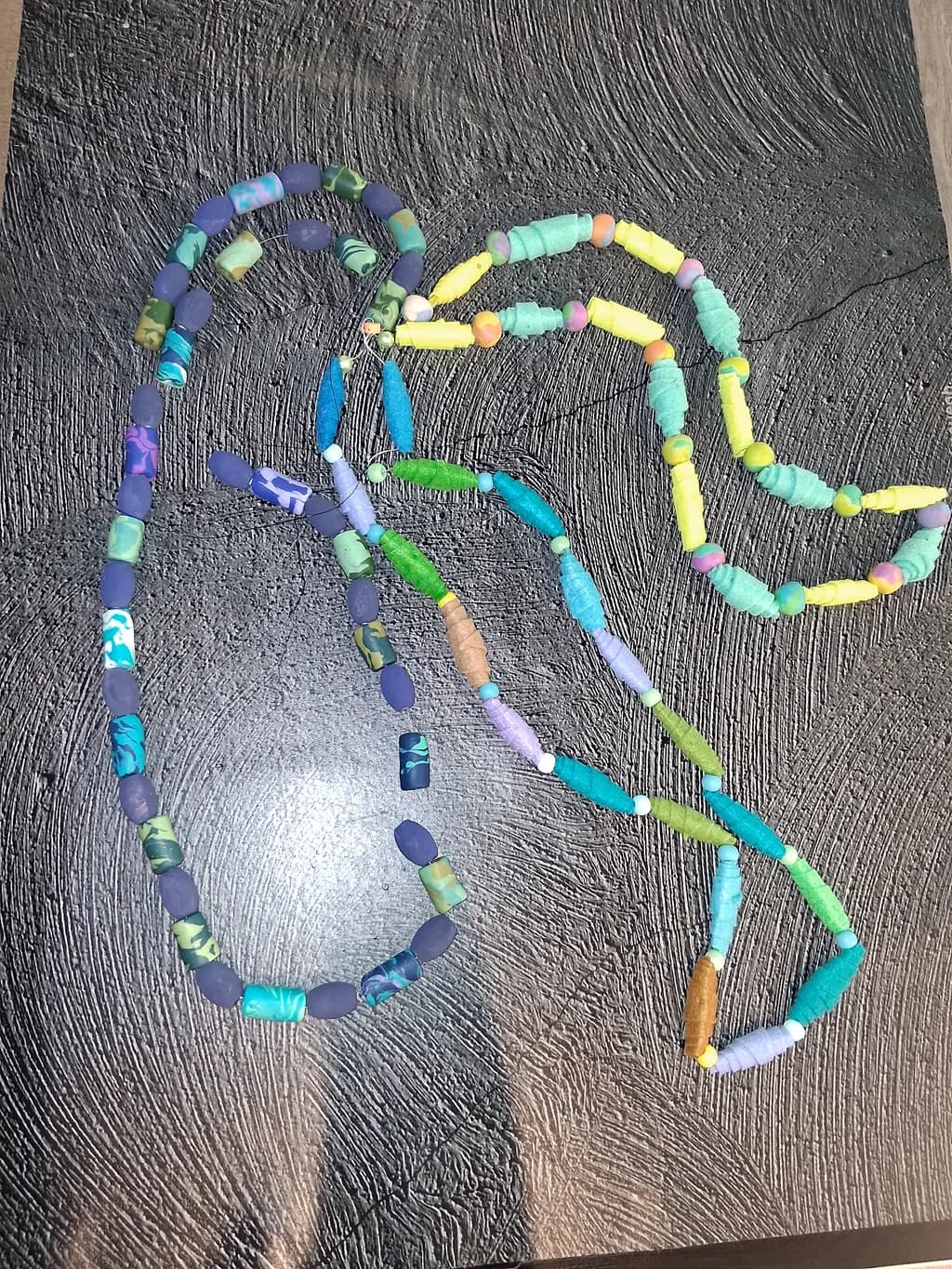 Colorful Polymer Beads Necklace