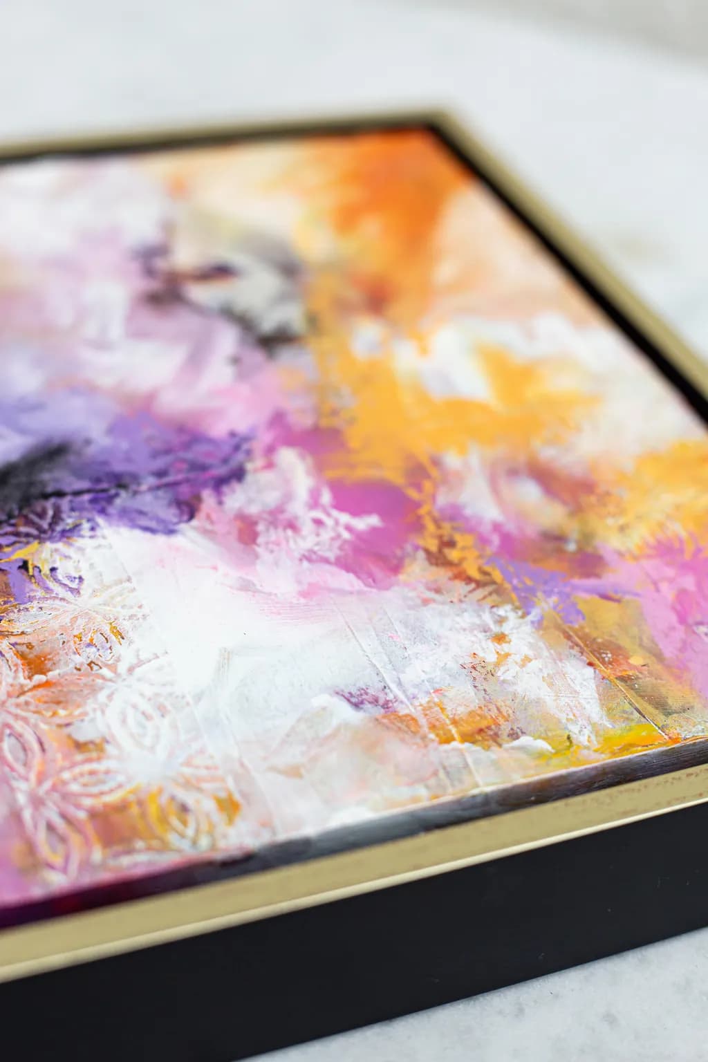 Vibrant Whispers: An Abstract Dance of Color and Texture on Canvas