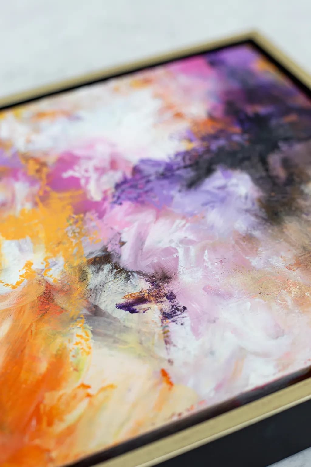 Whispers of Color: An Abstract Journey Through Vibrant Hues and Textures
