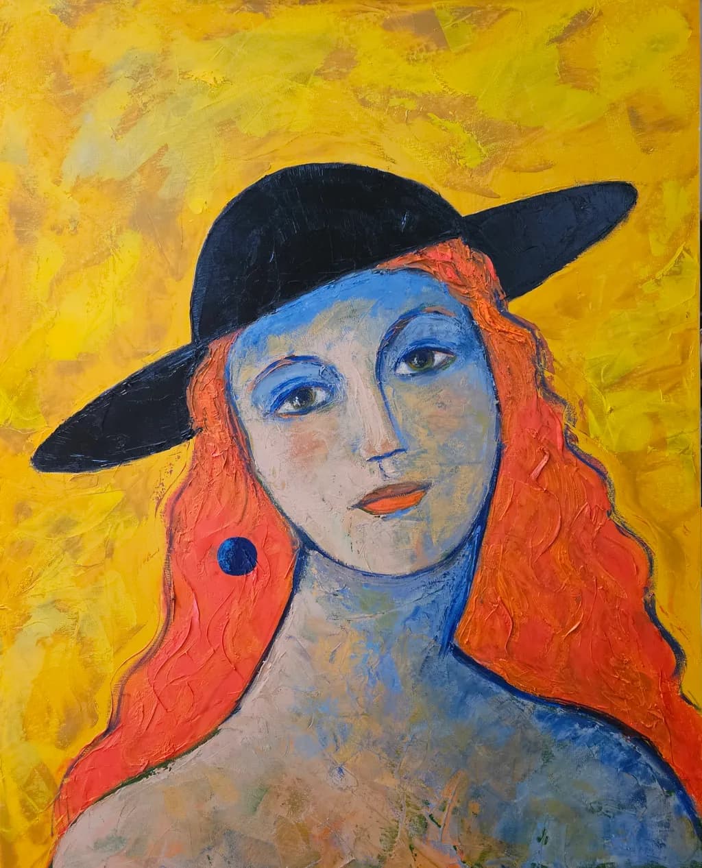 Radiant Elegance: A Portrait of Color and Confidence
