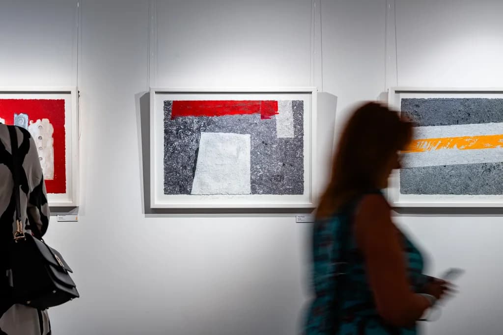 Vibrant Echoes: A Dance of Color and Form in Contemporary Abstract Art