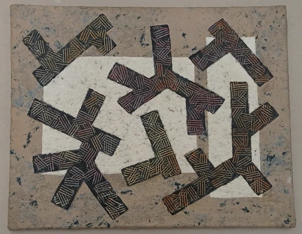 Abstract Harmony: Interwoven Patterns in Earthy Tones