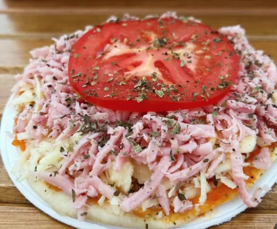 Savory Delight: A Layered Symphony of Ham, Cheese, and Fresh Tomato