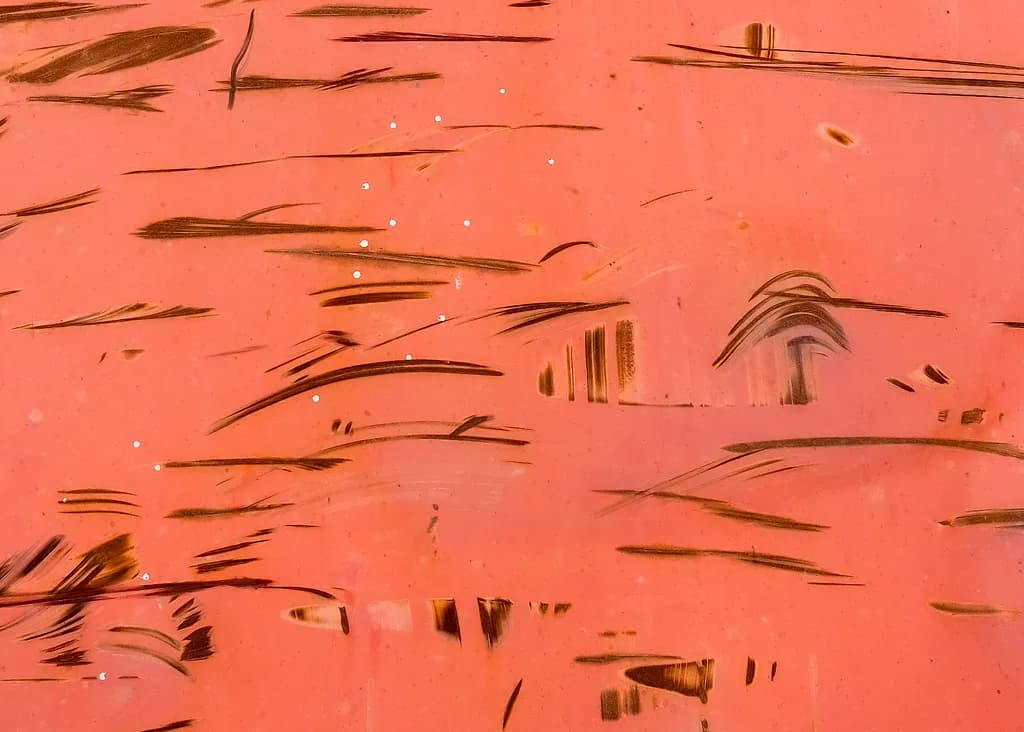 Vibrant Whispers: An Abstract Dance of Orange Textures and Patterns