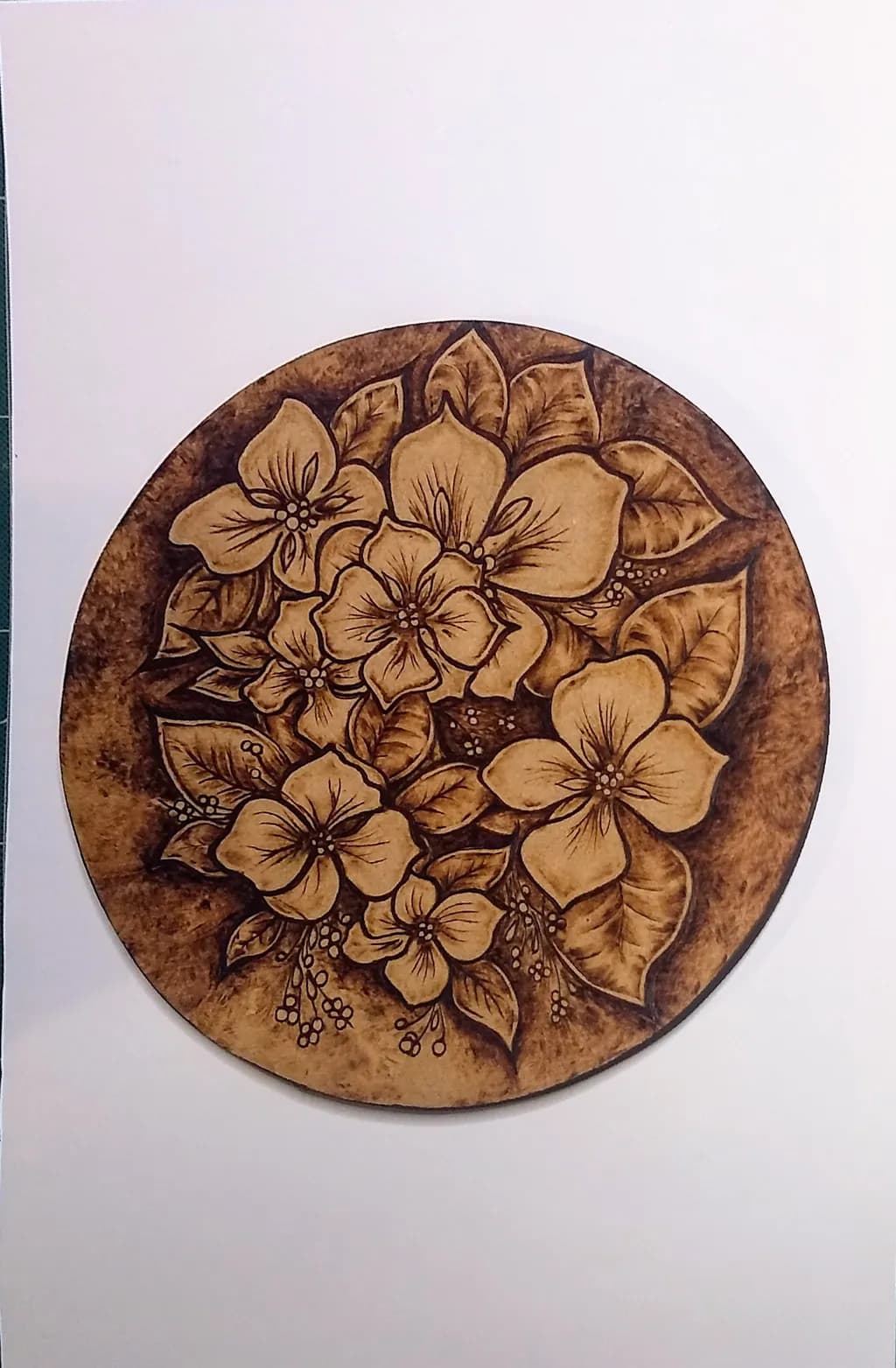 Whispers of Nature: Intricate Floral Design in Earthy Tones