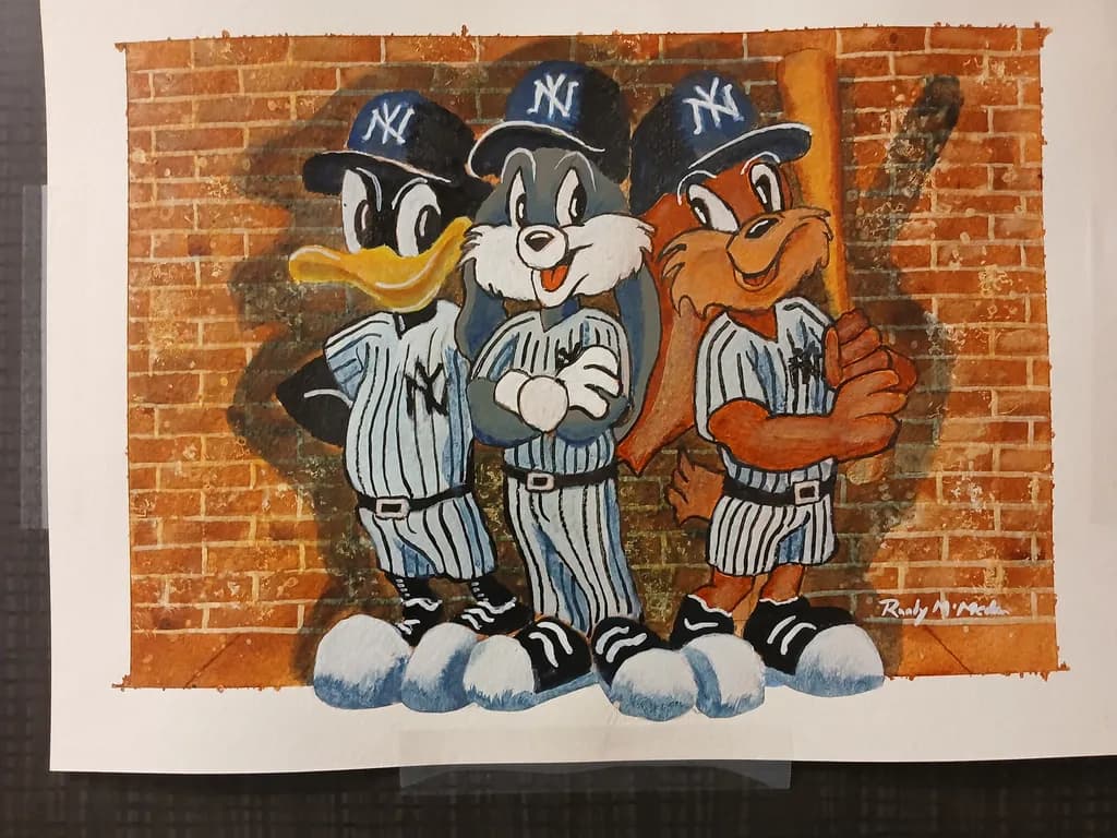Playful Legends: Iconic Cartoon Characters in Baseball Spirit