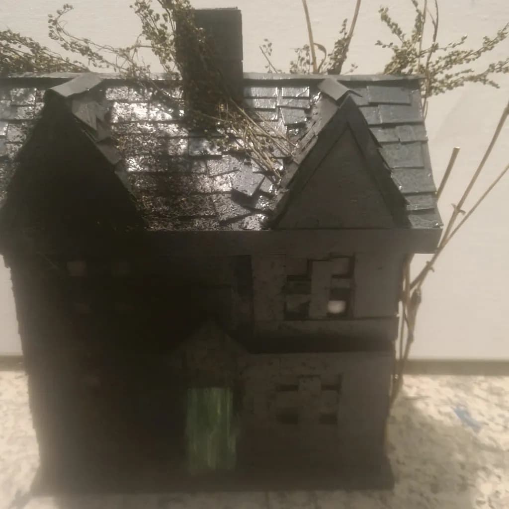 Whispers of the Forgotten: A Hauntingly Beautiful Abandoned House Sculpture