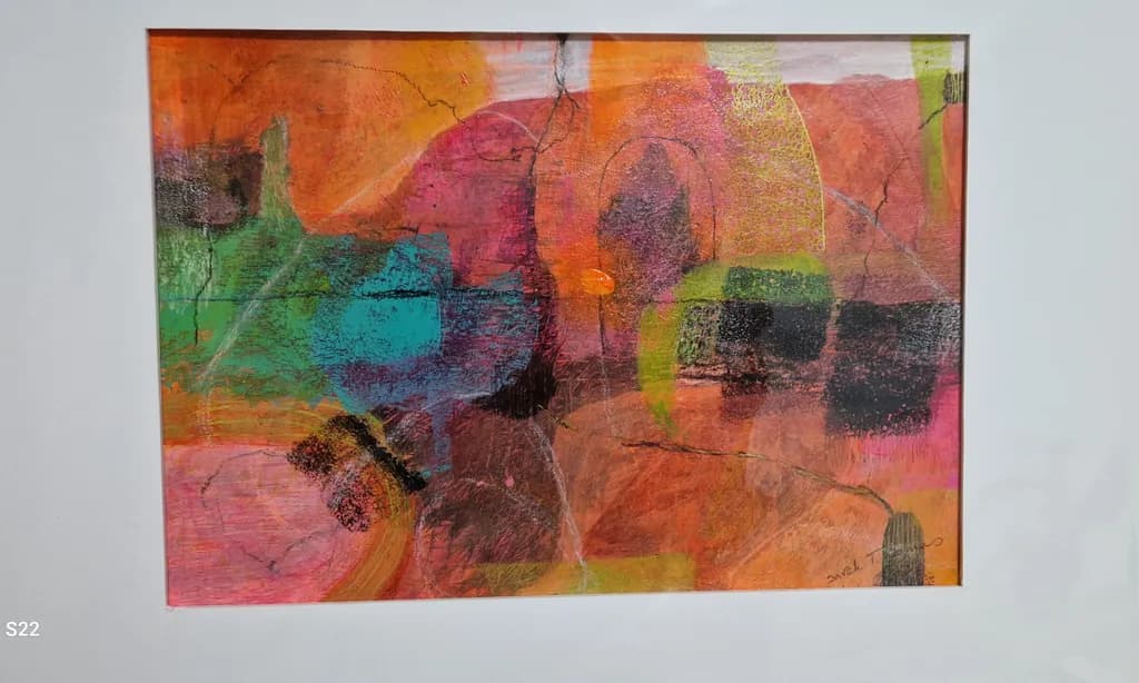 Vibrant Echoes: A Dance of Color and Texture in Abstract Expressionism