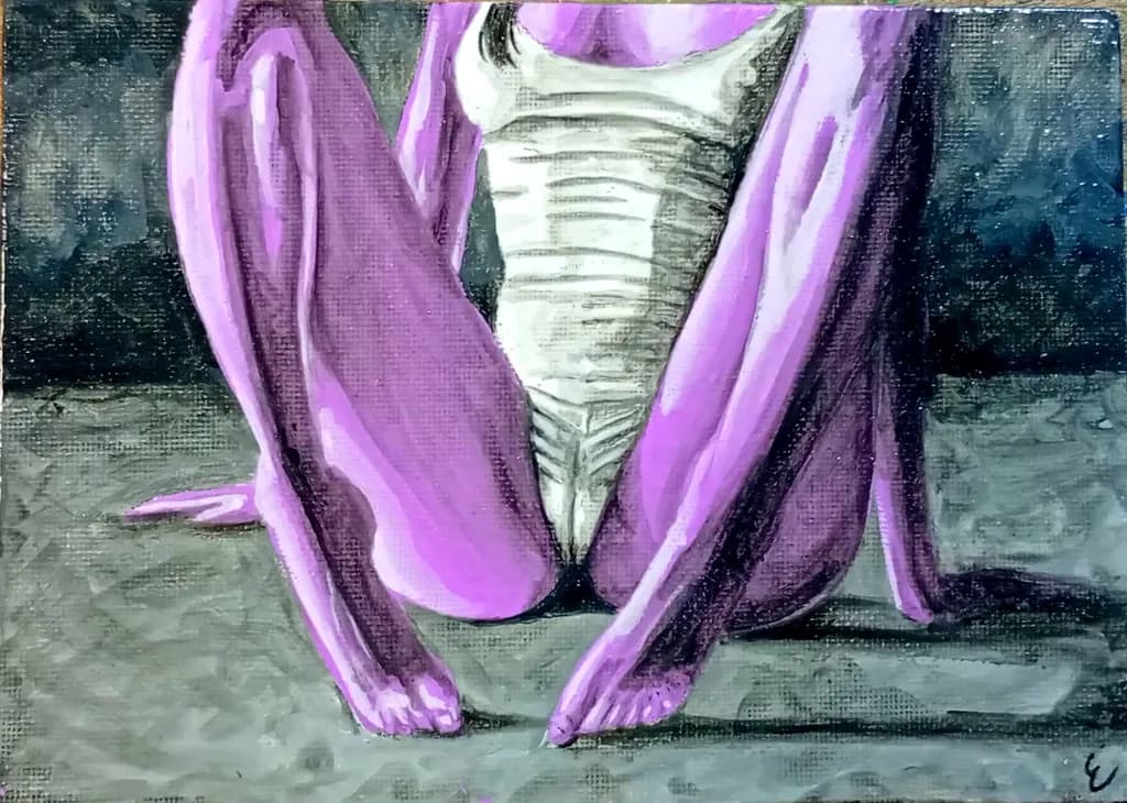 Purple Figure Pose