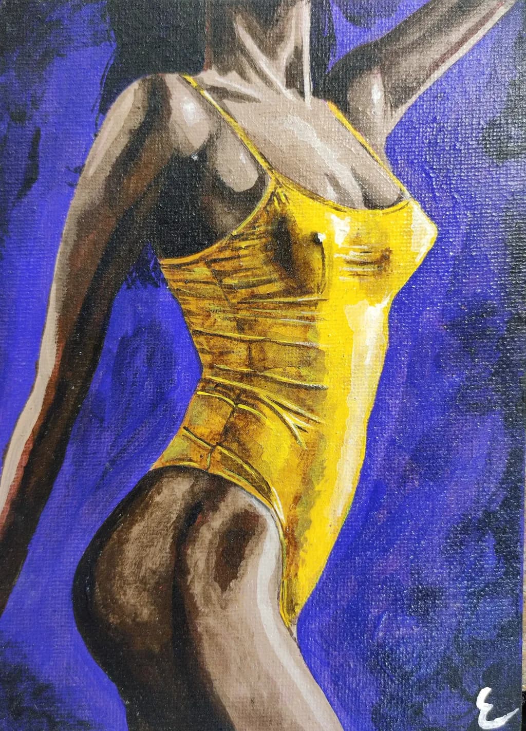 Golden Swimsuit Elegance