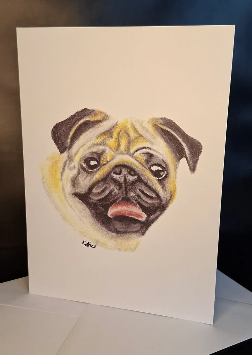 Cheerful Pug Portrait