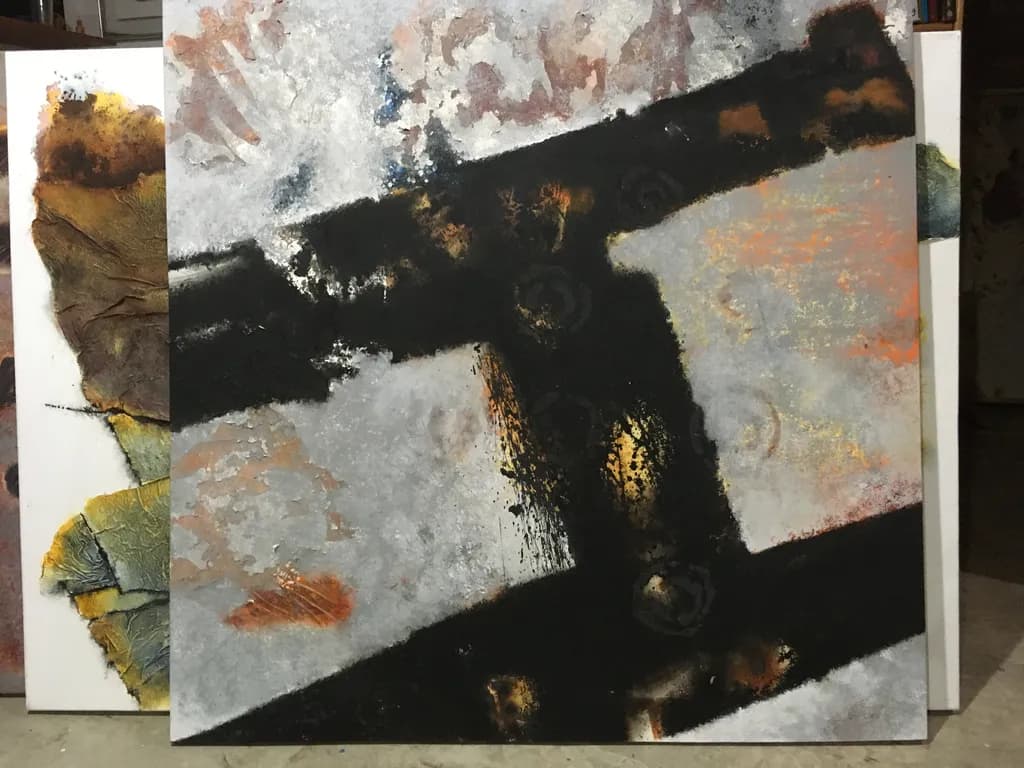 Abstract Harmony: A Modern Exploration of Texture and Contrast in Composition