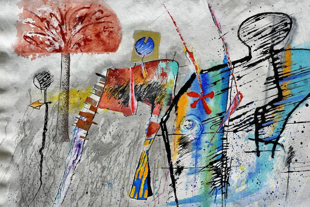 Whimsical Expressions: A Colorful Journey Through Abstract Landscapes