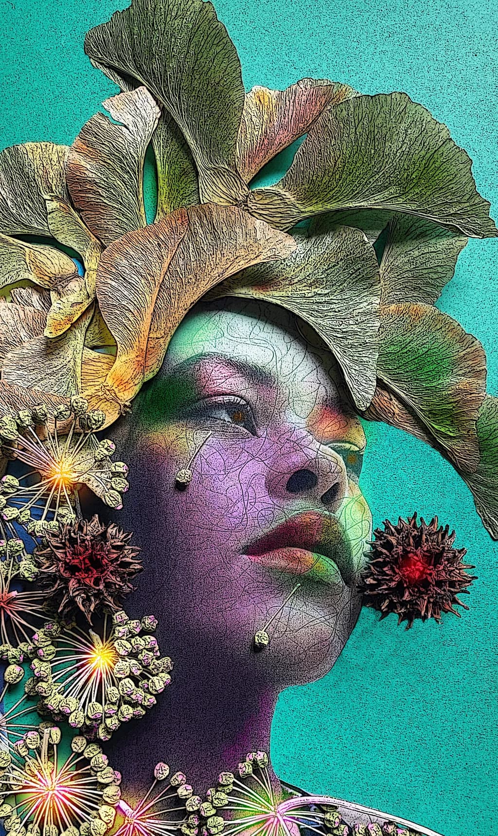 Ethereal Blossoms: A Vibrant Portrait of Nature's Embrace