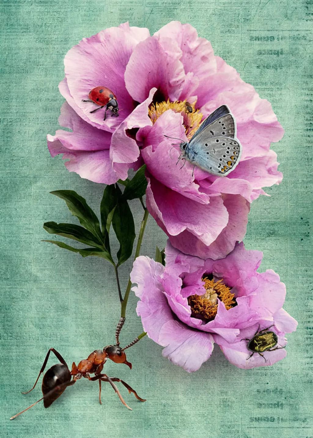 Symphonie florale et insectes