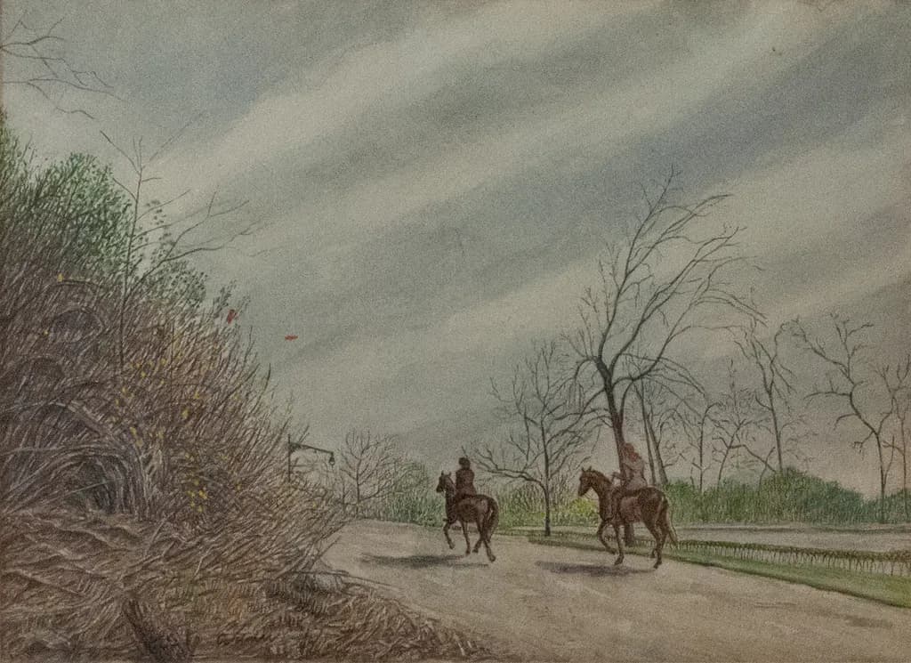 On Horseback in Central Park by Corinn Rowe