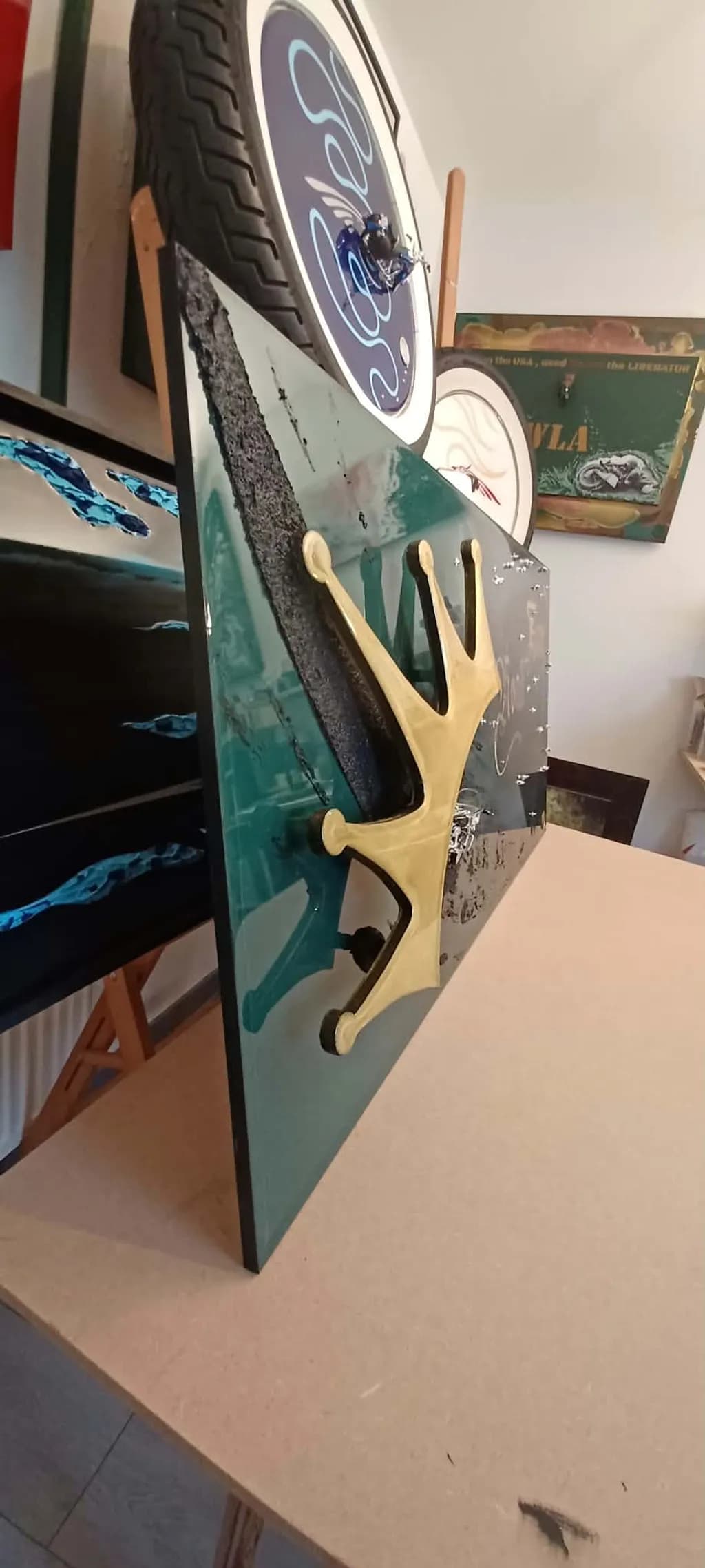 Golden Crest Reflection
