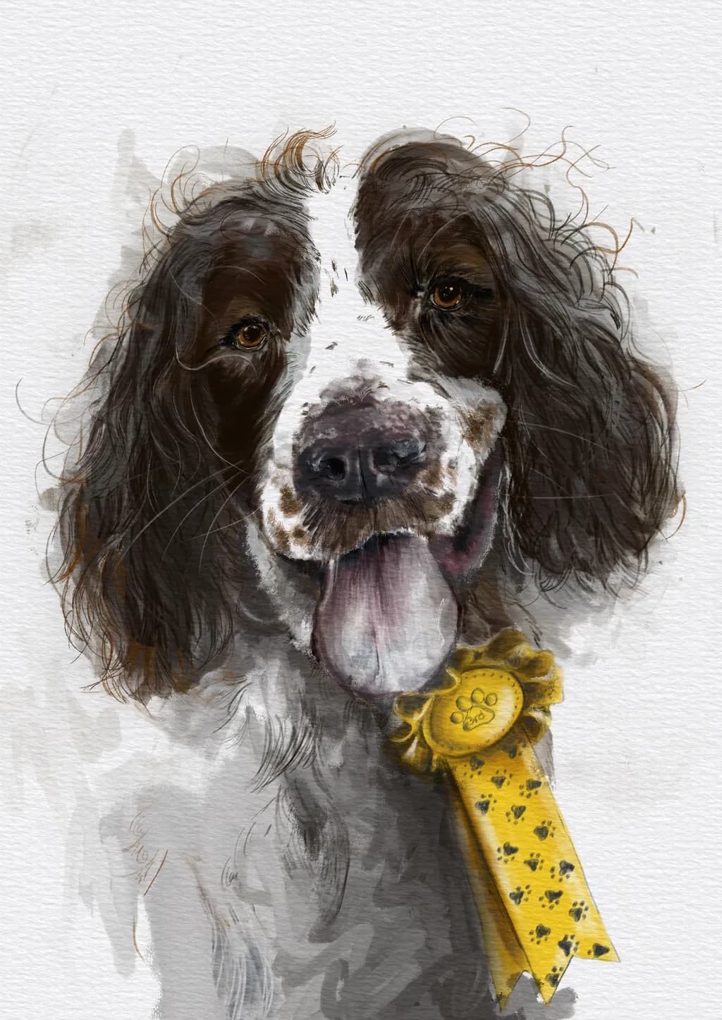 Whiskers of Joy: A Playful Portrait of a Champion Pup