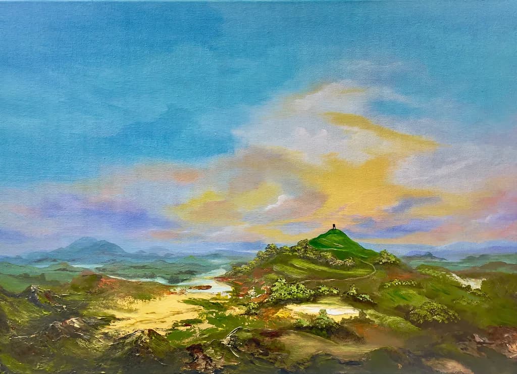 Sacred Light over Glastonbury Tor
