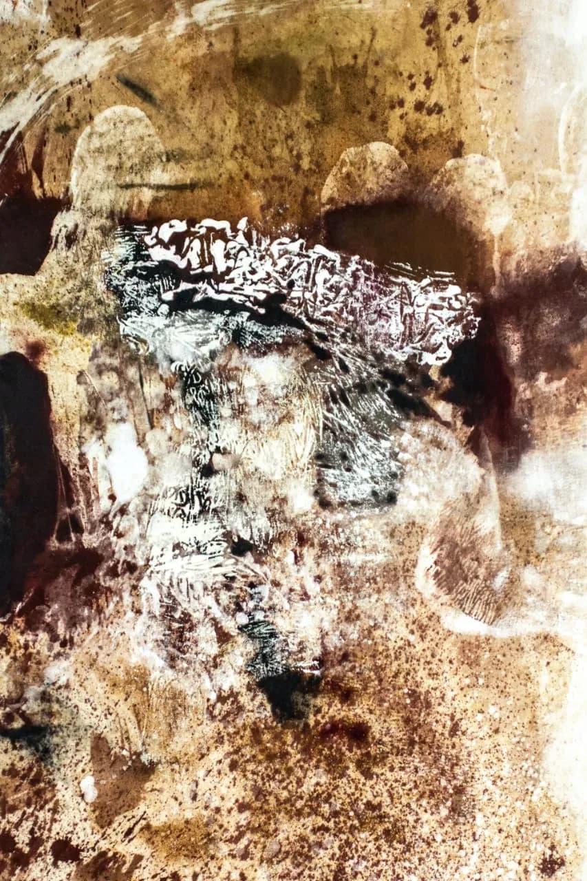Whispers of Earth: An Abstract Journey Through Texture and Color