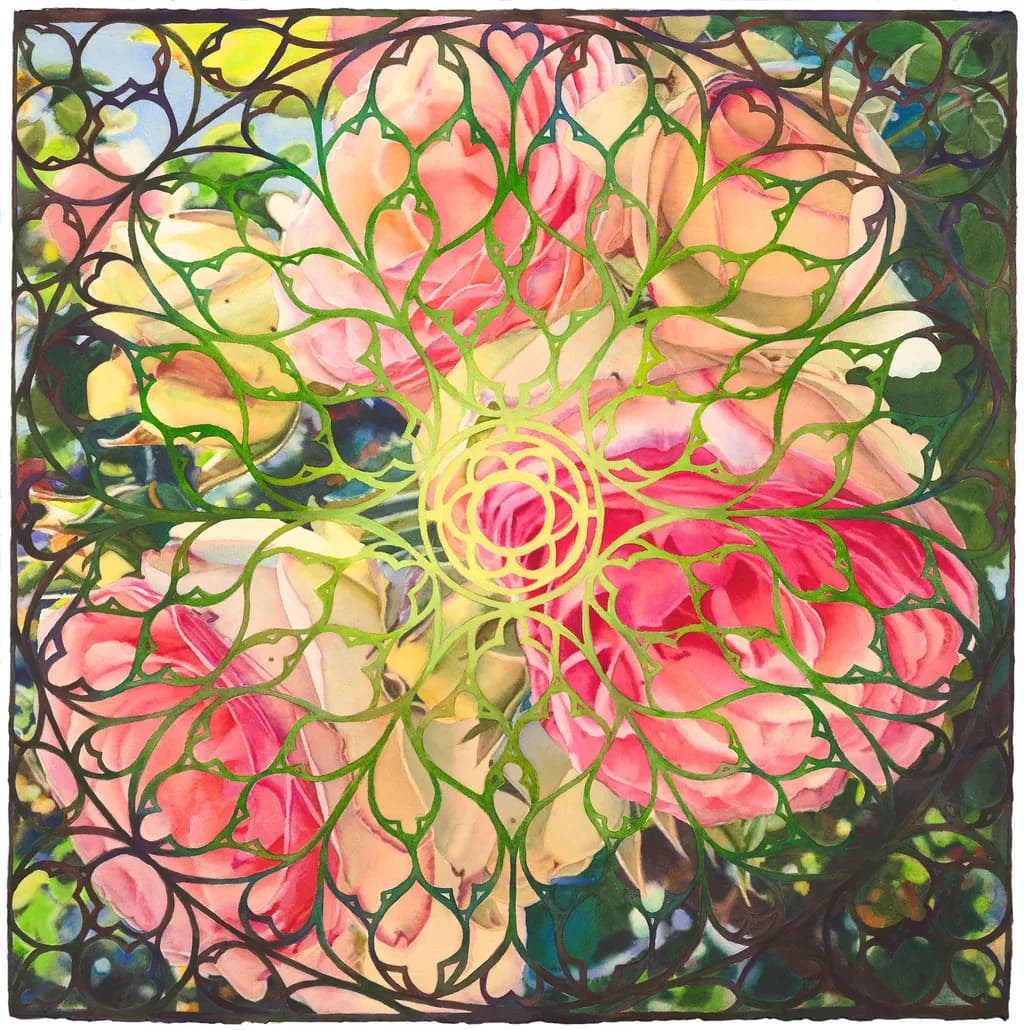 Whispers of Nature: A Floral Mandala in Bloom