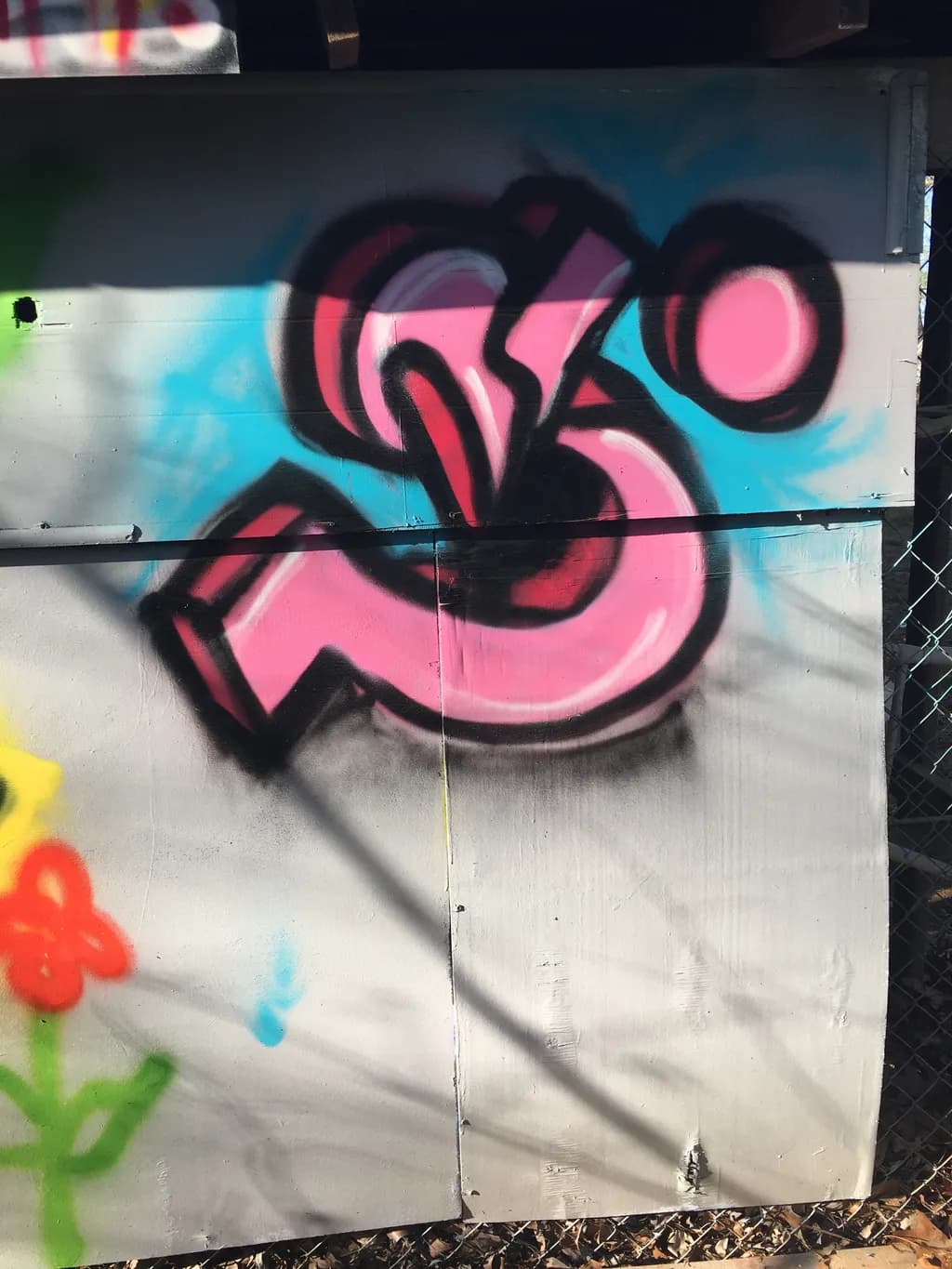 Urban Whimsy: A Playful Dance of Color and Form in Abstract Graffiti Art