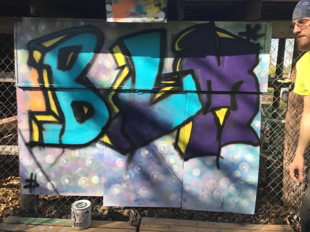 Vibrant Whispers: A Graffiti Journey Through Color and Expression
