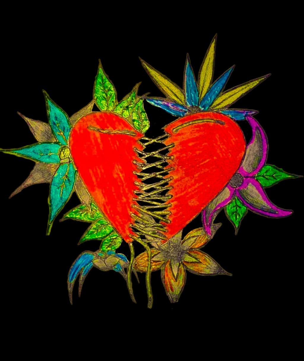 Heartfelt Blossoms: A Colorful Journey Through Love and Healing