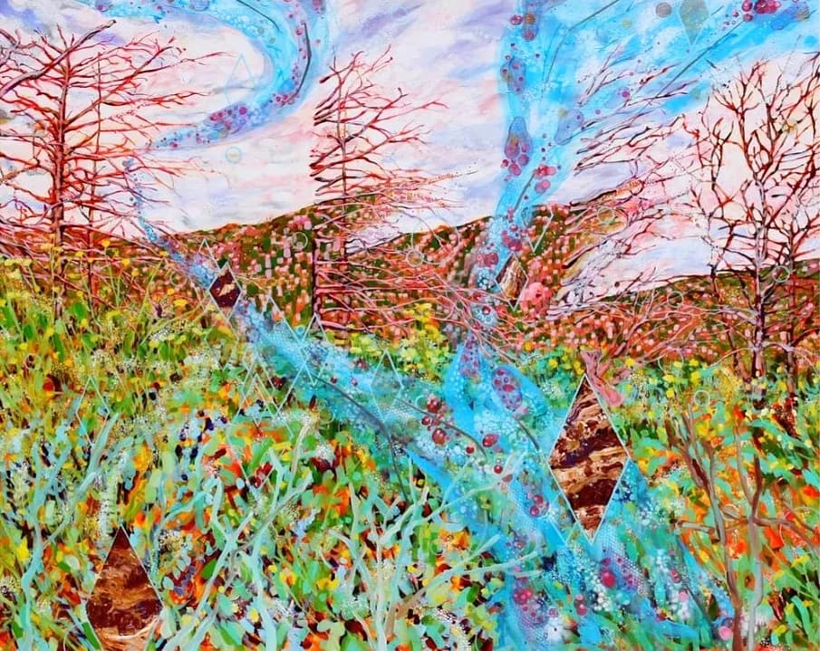 Whispers of Nature: A Vibrant Dance of Color and Form in the Landscape