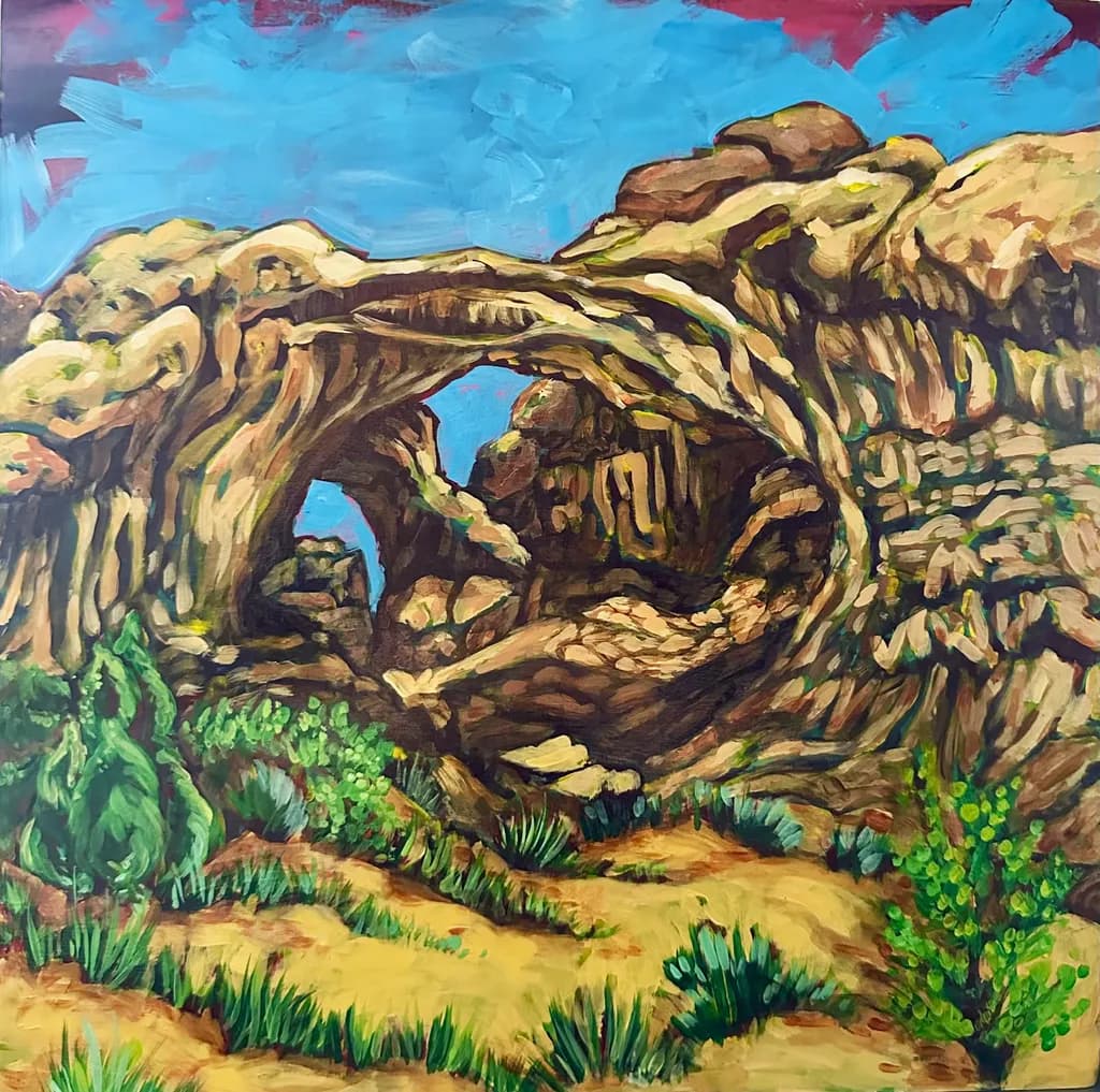 Whispers of Nature: The Archway of Time in Vibrant Landscapes