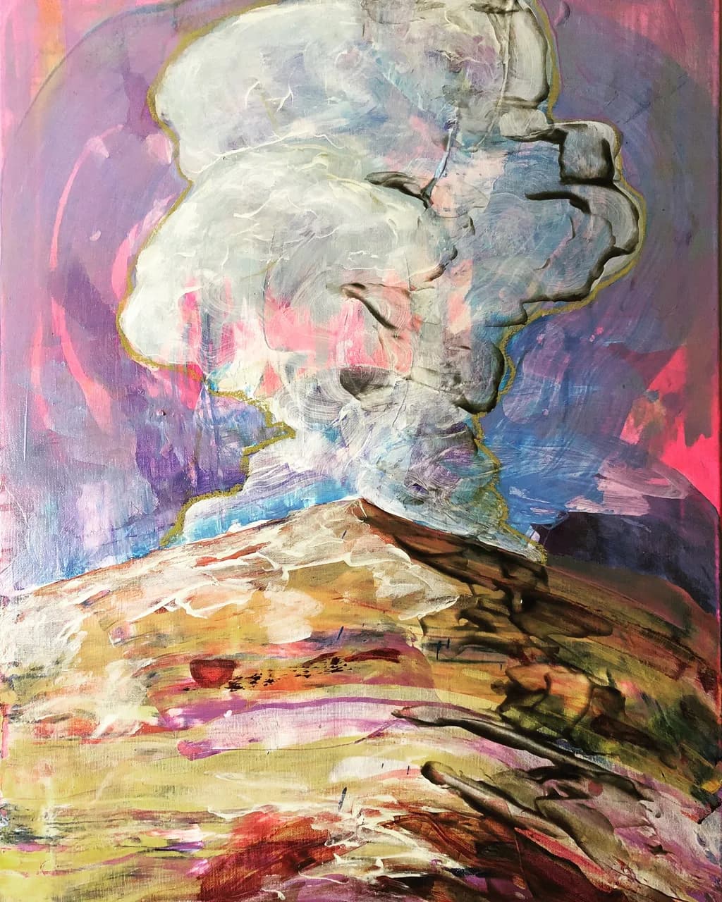 Smoke Plume over the Desert