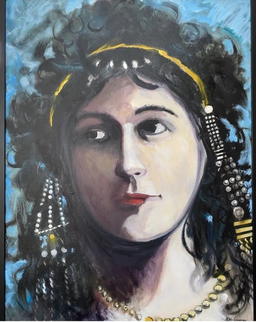 Ethereal Elegance: A Portrait of Beauty and Expression in Vibrant Colors