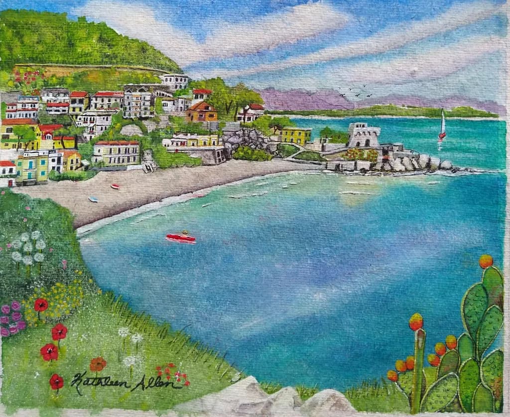 Coastal Village Panorama