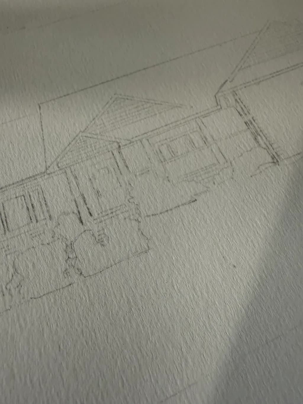 Whispers of Home: A Detailed Architectural Sketch Celebrating Connection and Craft