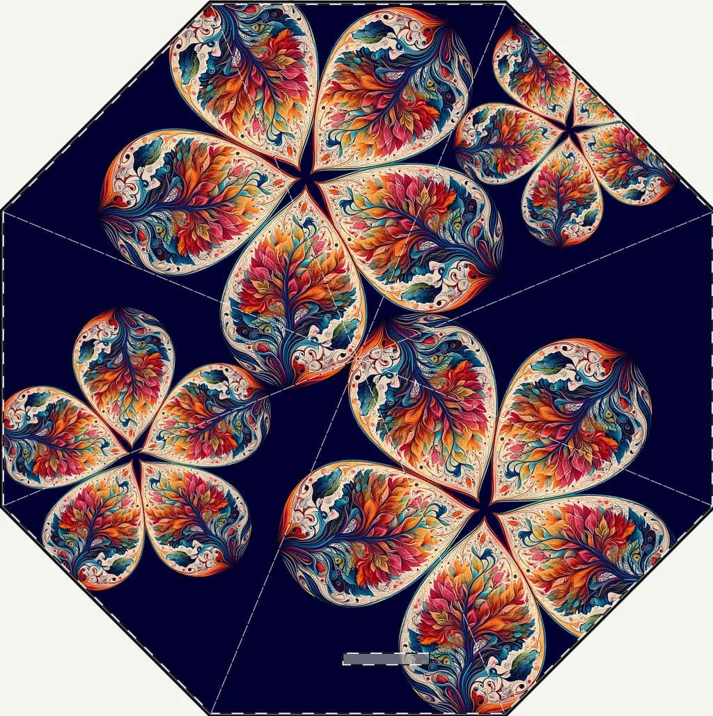 Vibrant Floral Whirl: An Intricate Dance of Color and Design
