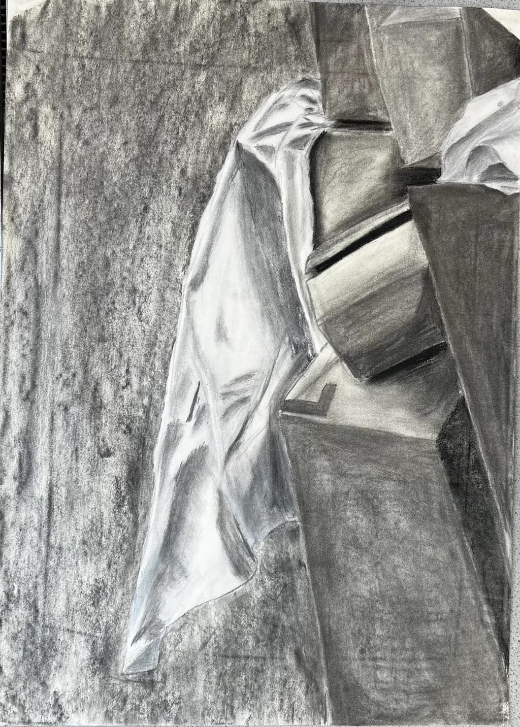 Monochrome Whispers: An Abstract Exploration of Texture and Form