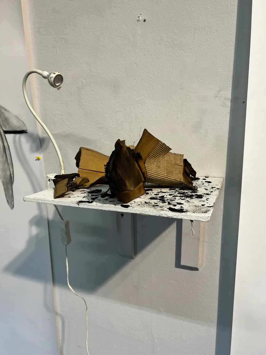 Fragmented Light: An Abstract Exploration of Texture and Contrast in Installation Art