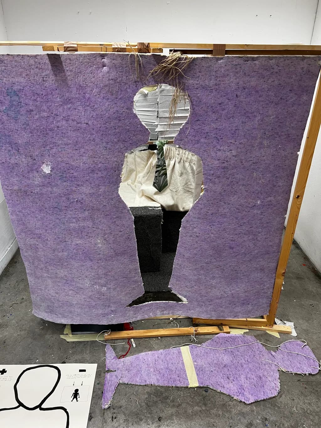 Fragmented Reflections: The Intersection of Identity and Space in Purple Textures