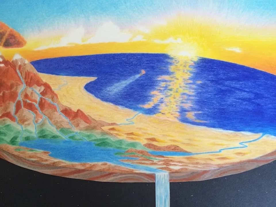 Ethereal Horizons: A Vibrant Journey Through Land and Sea