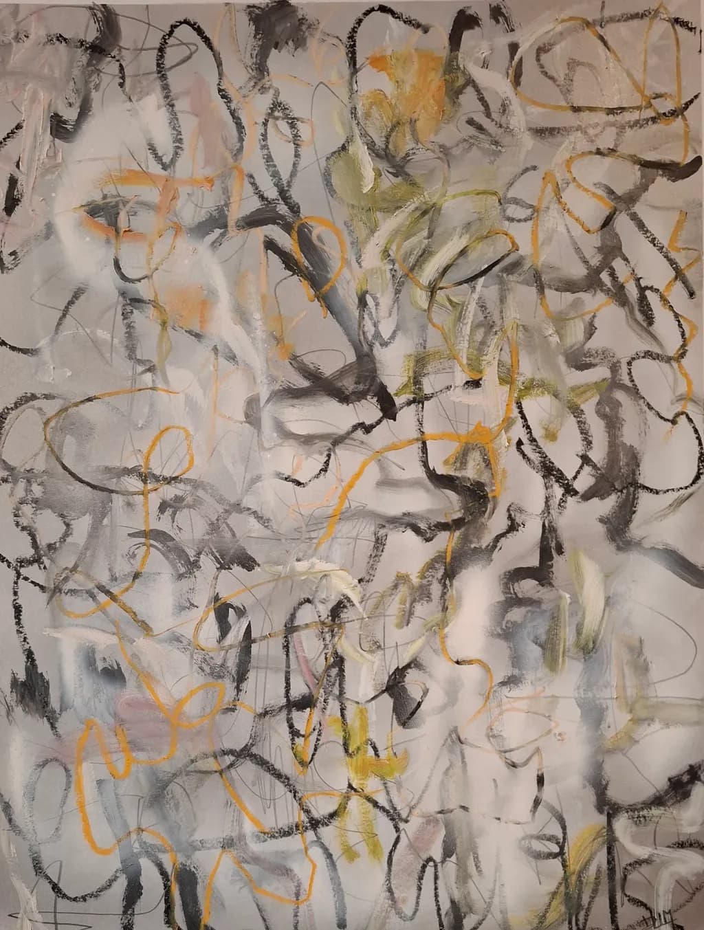 Whispers of Color: A Dance of Lines and Emotions in Abstract Expressionism