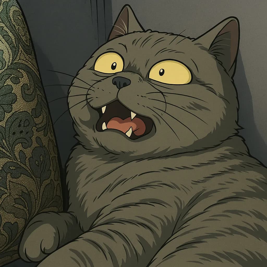 Whiskered Wonder: The Surprised Cat in a Cozy Corner