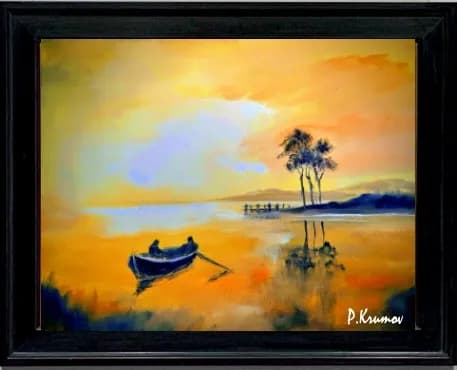 Serenity at Dusk: A Tranquil Journey on Still Waters
