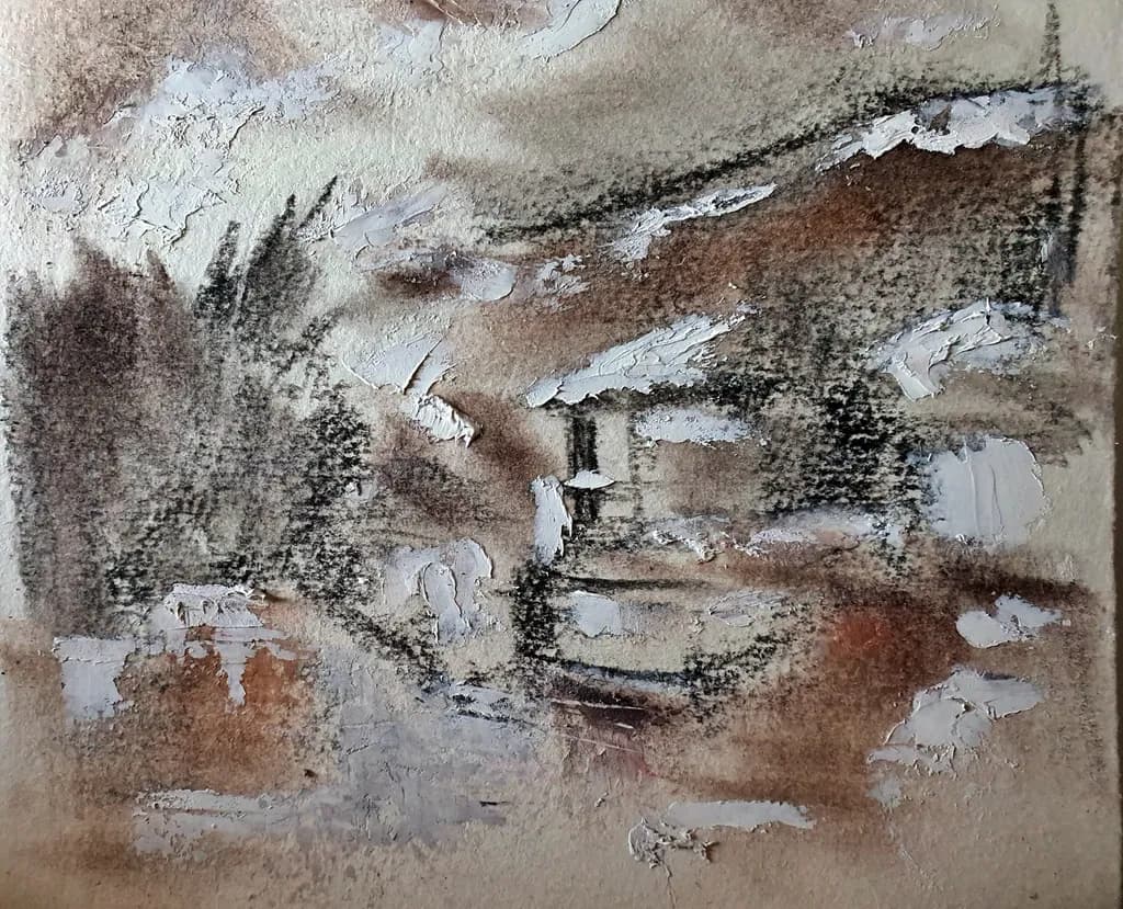 Whispers of Nature: A Textured Journey Through Earthy Tones and Abstract Landscapes