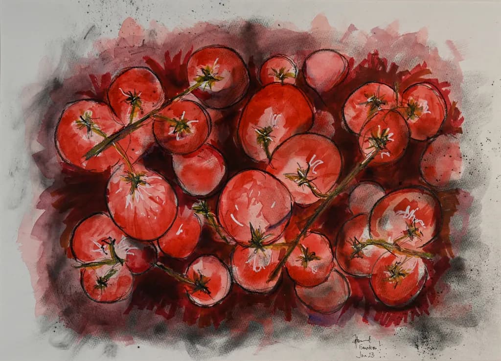 The Essence of Freshness: Still Life Tomatoes
