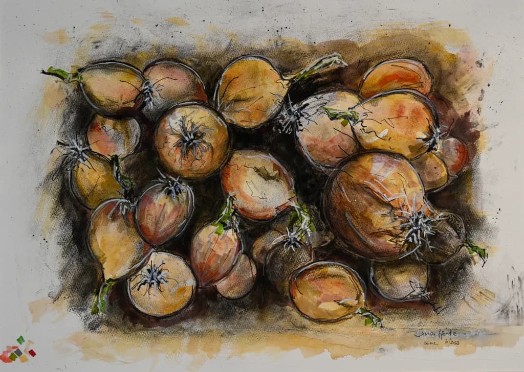 Textured Beauty: A Celebration of Onions